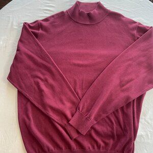 Paul Fredrick Burgundy Pima Cotton Turtleneck Sweater – XXLT (Like New)
